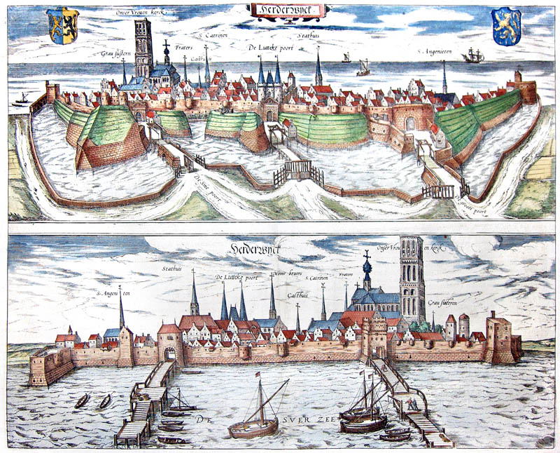 Gezicht op Harderwijk 1657 Janssonius